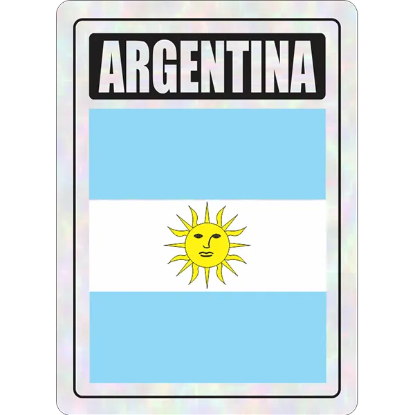 Argentina Prismatic Hologram Car Decal Sticker