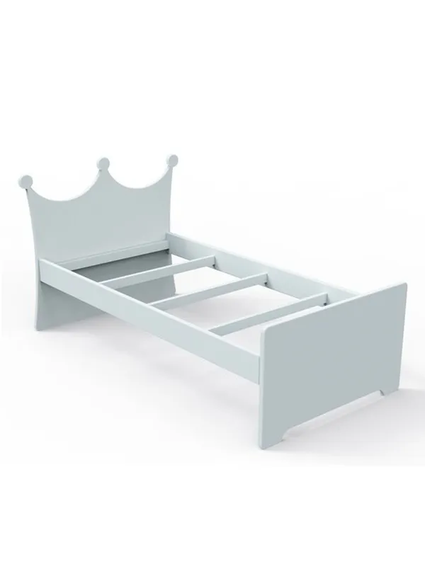 Bolic Crown Panel Bed in Grey