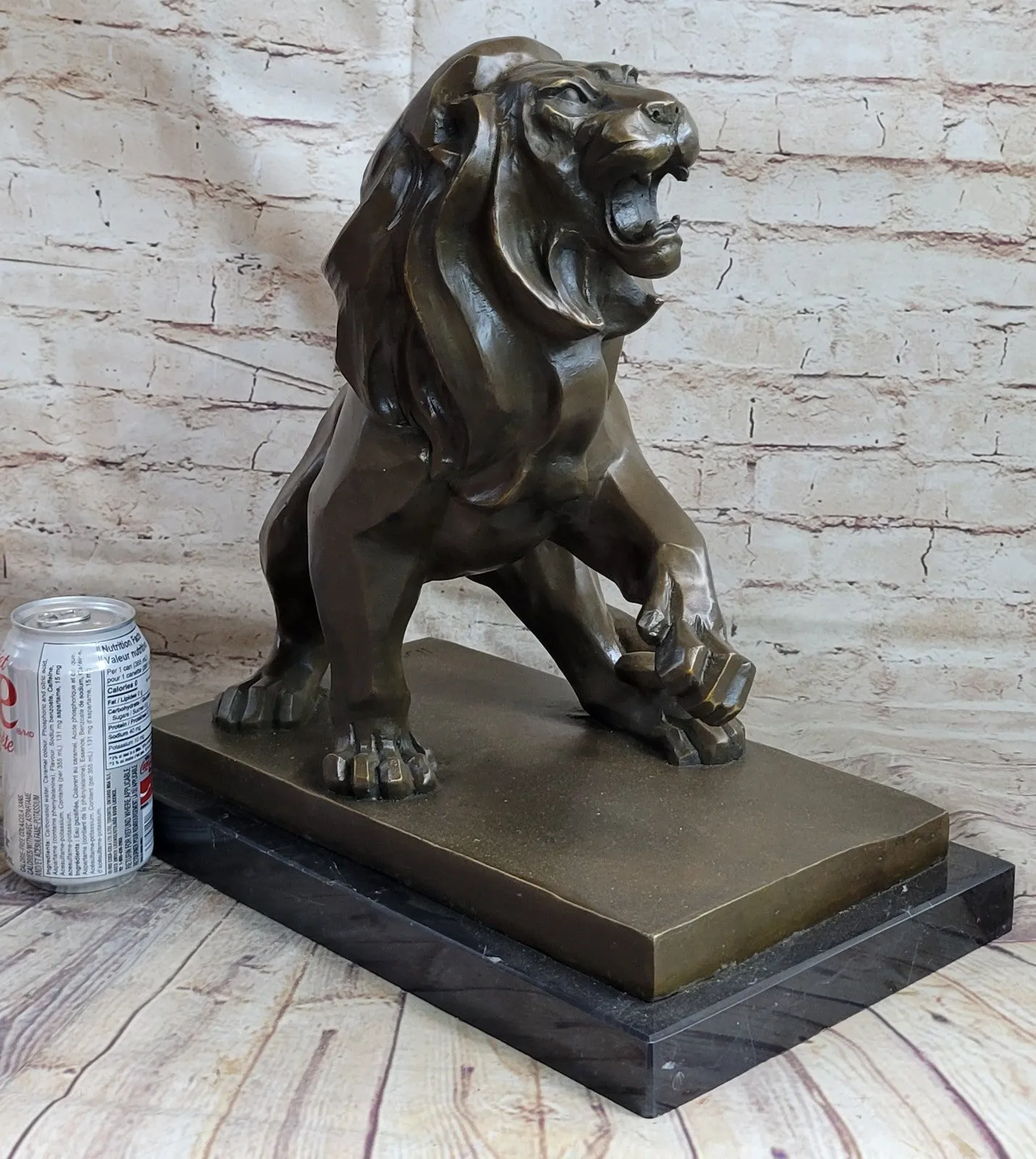 Bronze Lion Statue Antique Lion Sculpture Real Bronze Casting Statues Gift