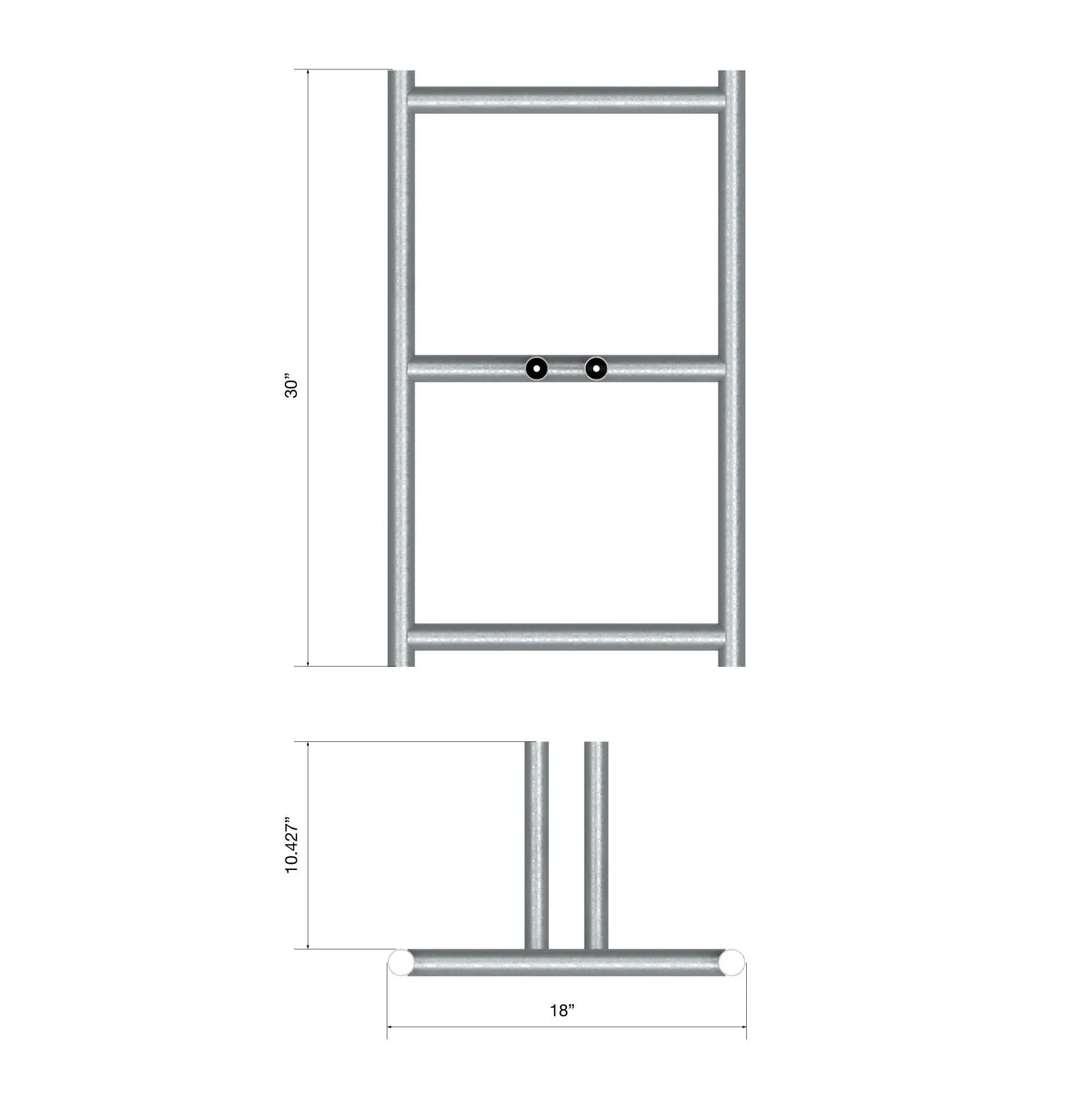 Chain Link Fence Panel Barrier Base - Trafford Industrial