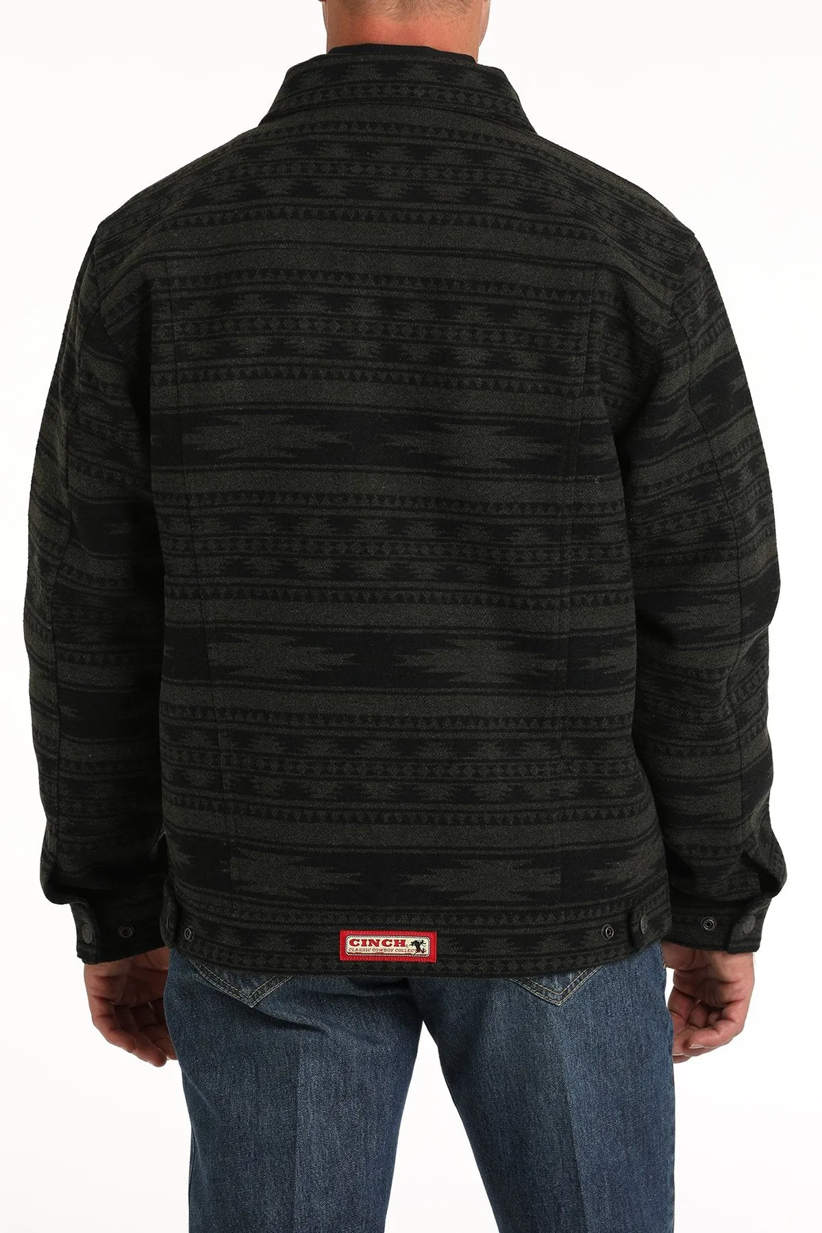 Cinch Forest/ Black Wooly Trucker Men's Jacket