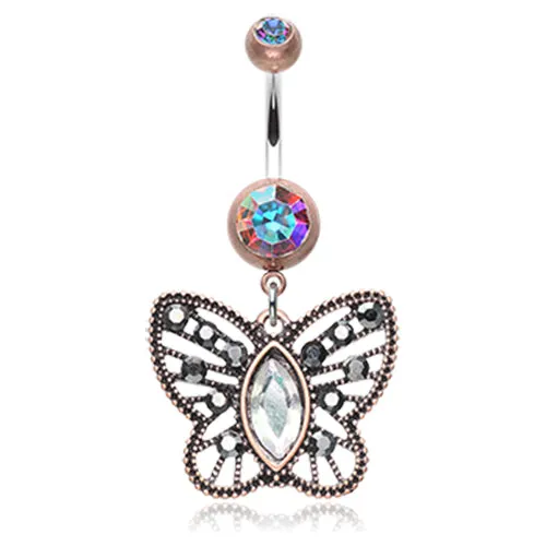 Earth Hippy Butterfly Belly Ring