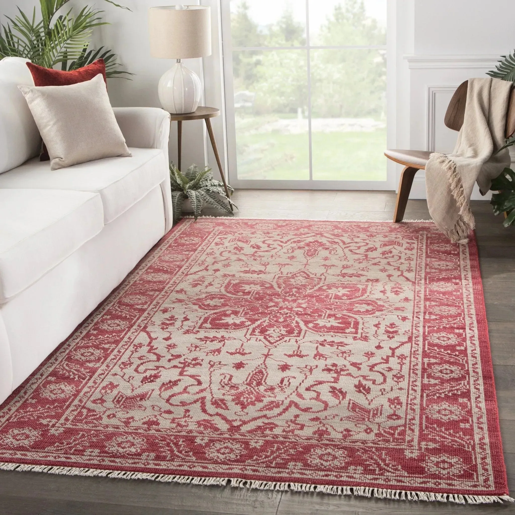 Liberty LIB08 Red/Beige Rug