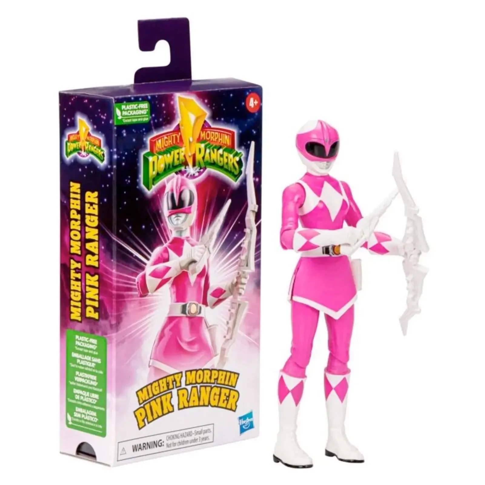 Mighty Morphin Pink Ranger Action Figure With Accessories 15cm