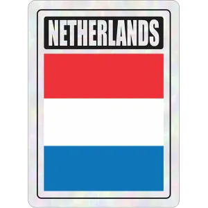 Netherlands Prismatic Hologram Car Decal Sticker