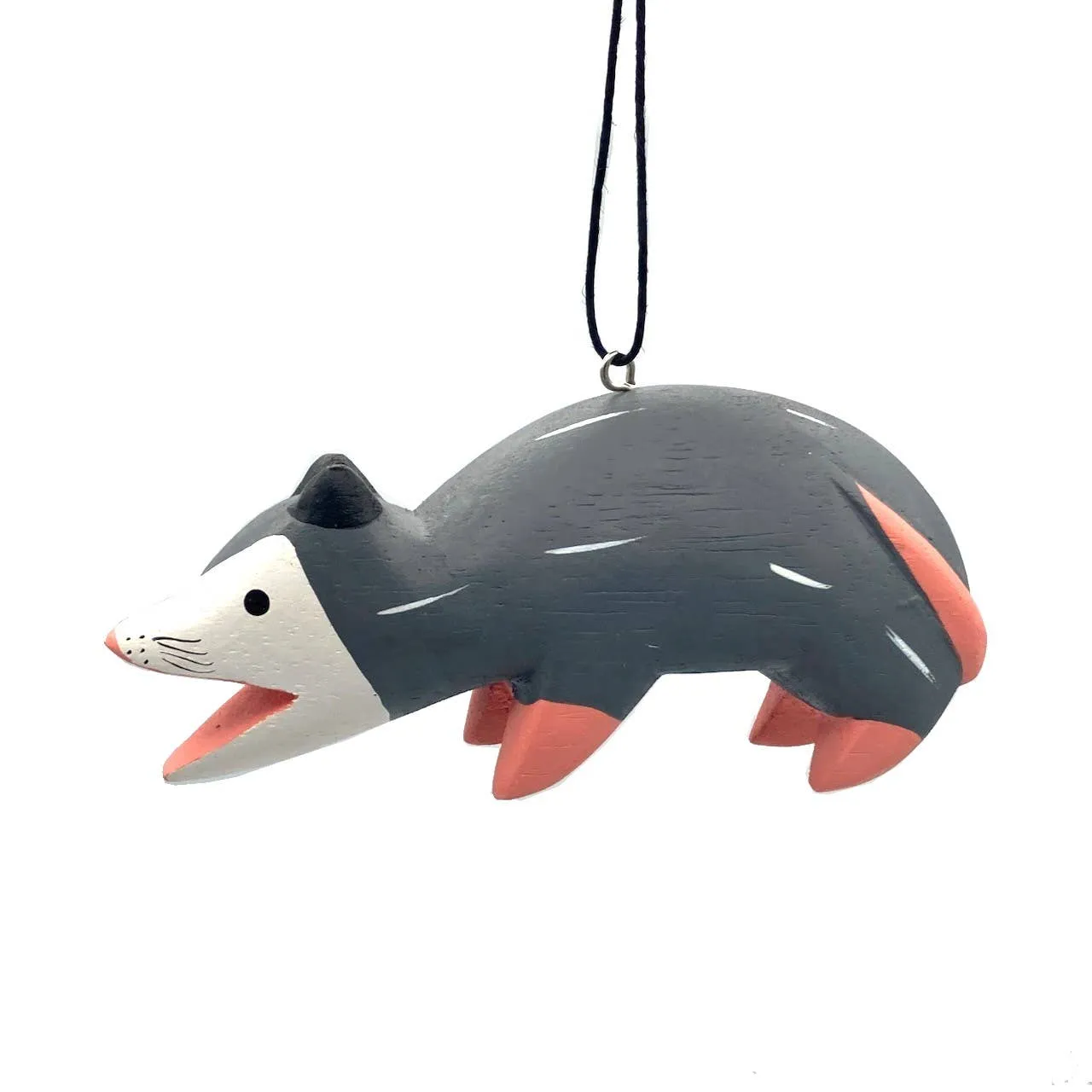 Opposum Balsa Ornament