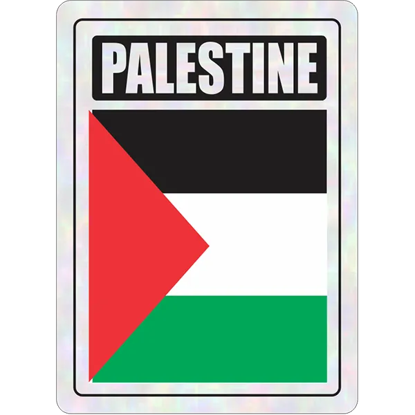 Palestine Prismatic Hologram Car Decal Sticker