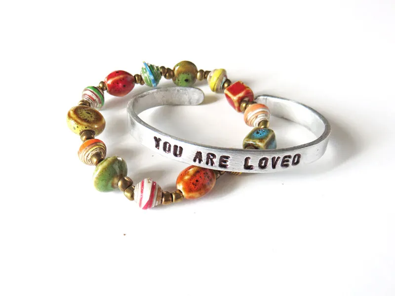 Paper Beads Bracelet | Multi | Mini