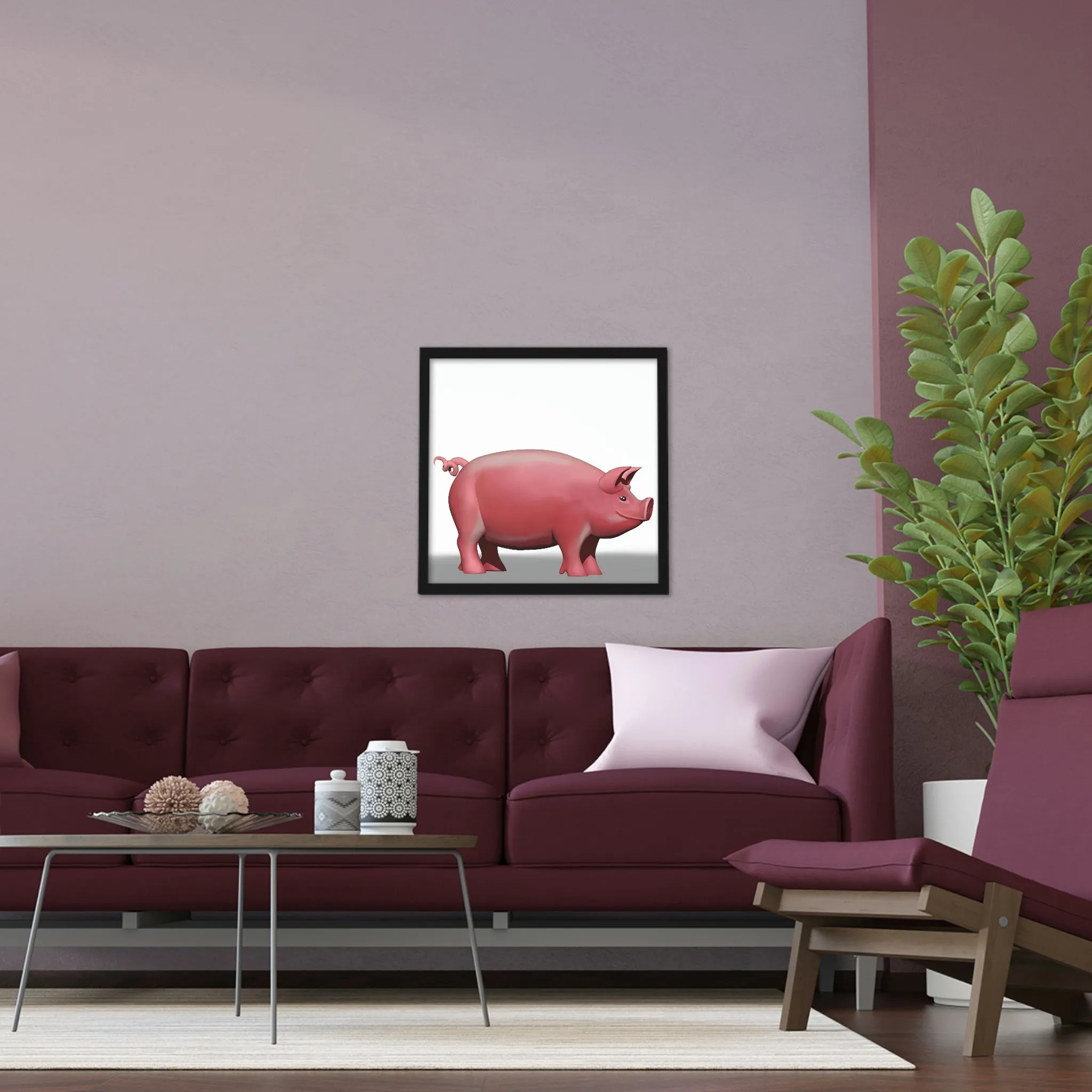 Pig Framed Poster