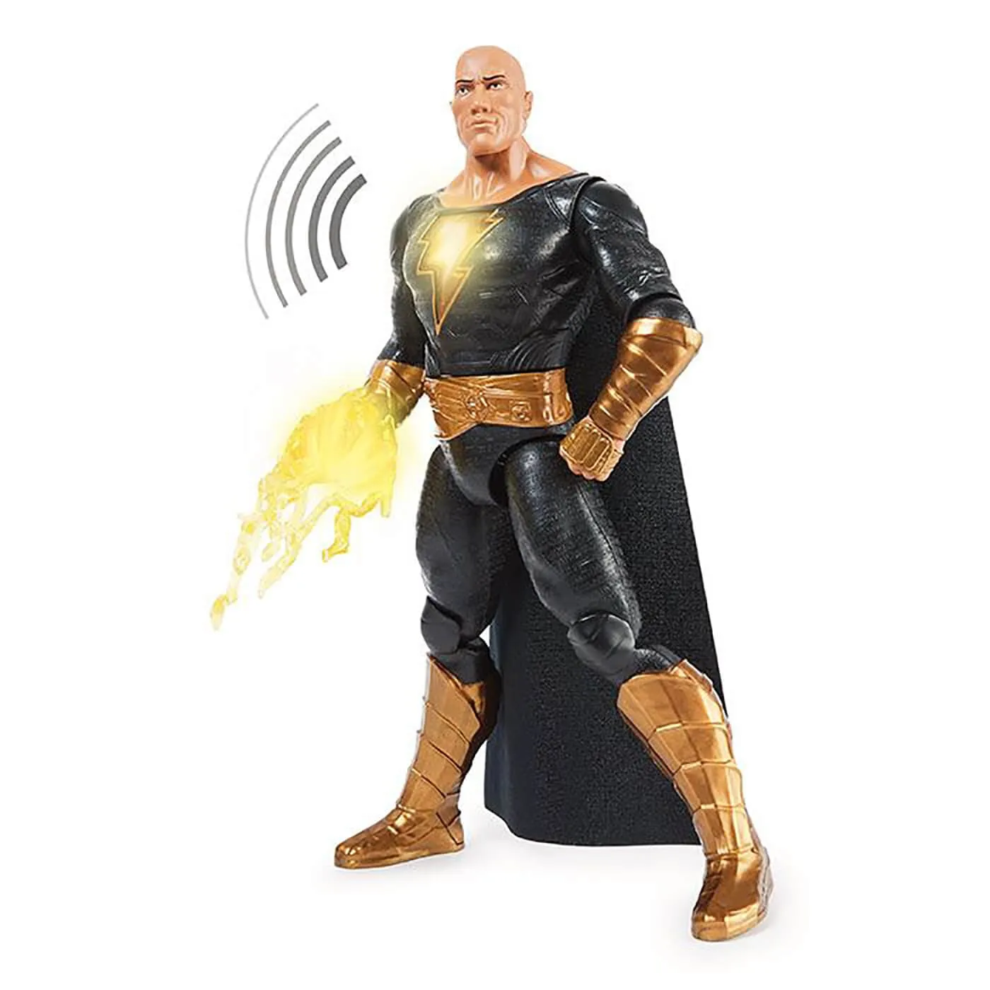 Power Punch Black Adam Action Figure 15  Sound Effects 30cm