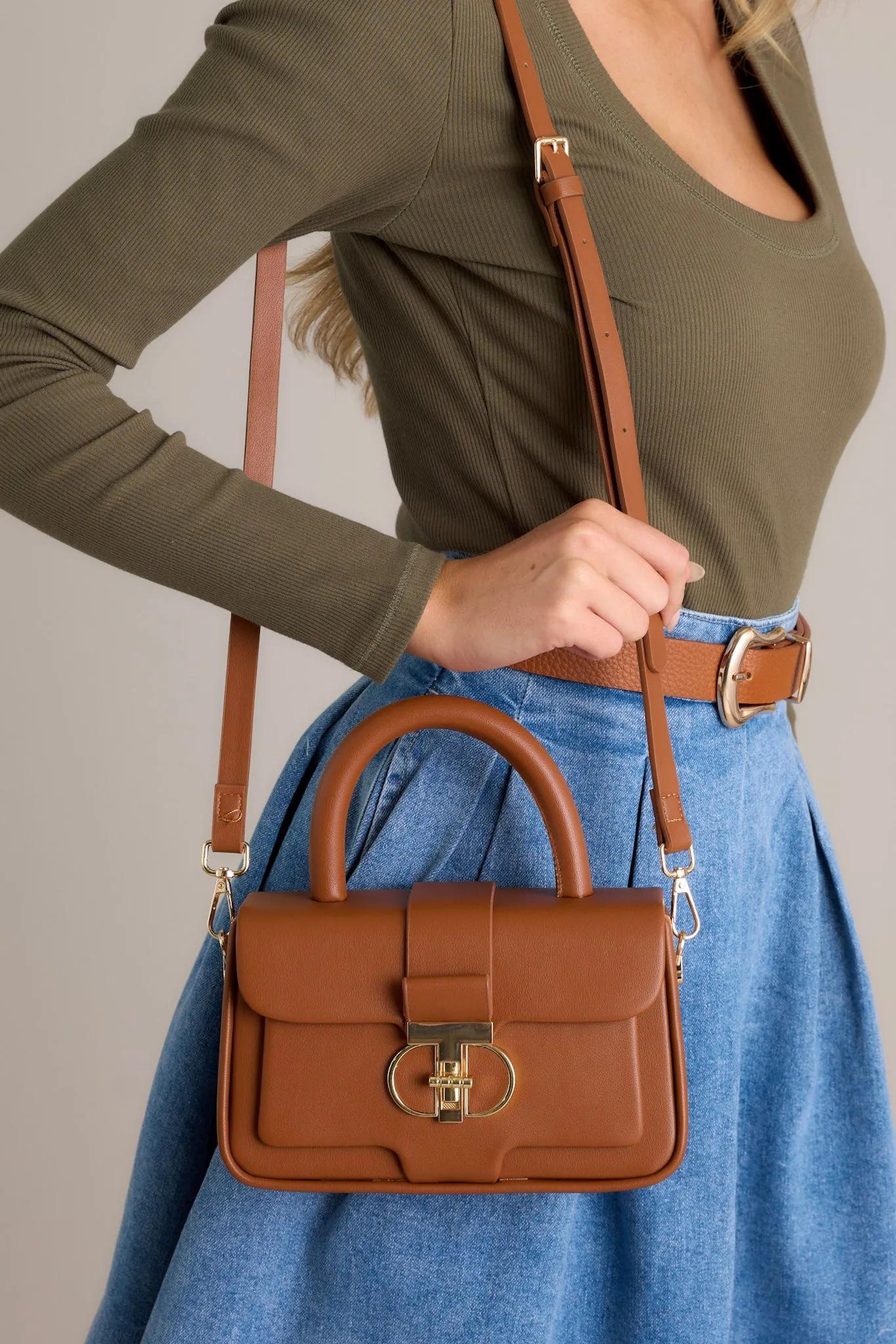 Regal Repose Brown Handbag