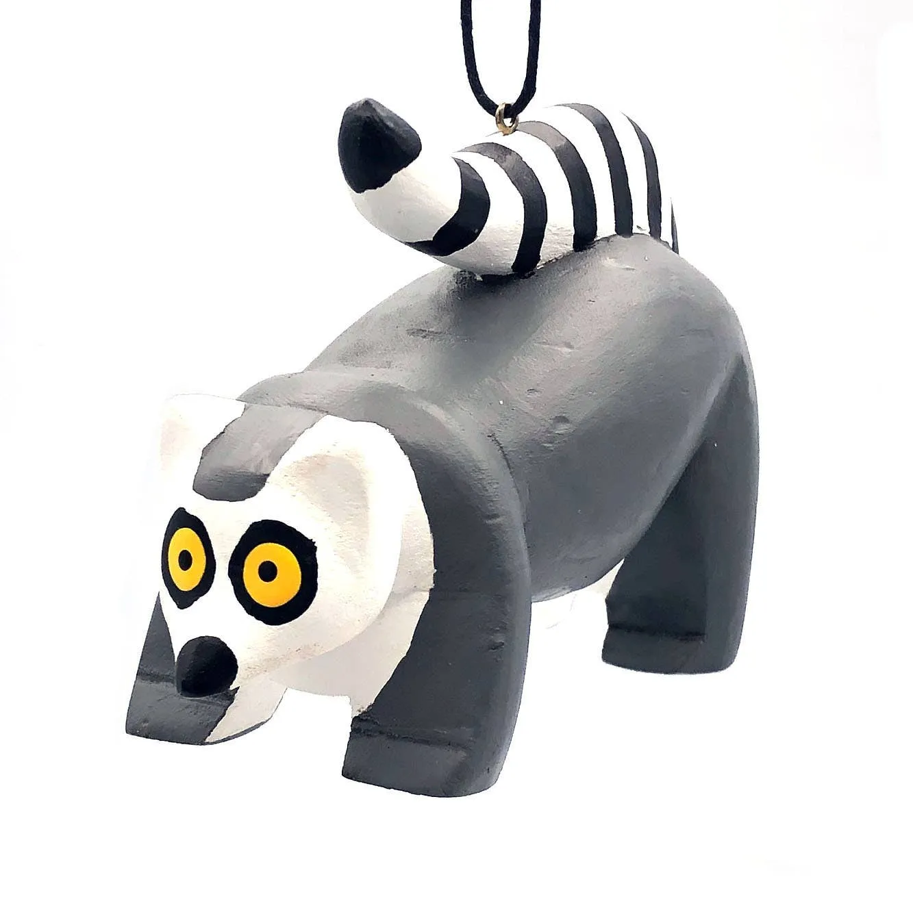 Ring-tailed Lemur Balsa Ornament