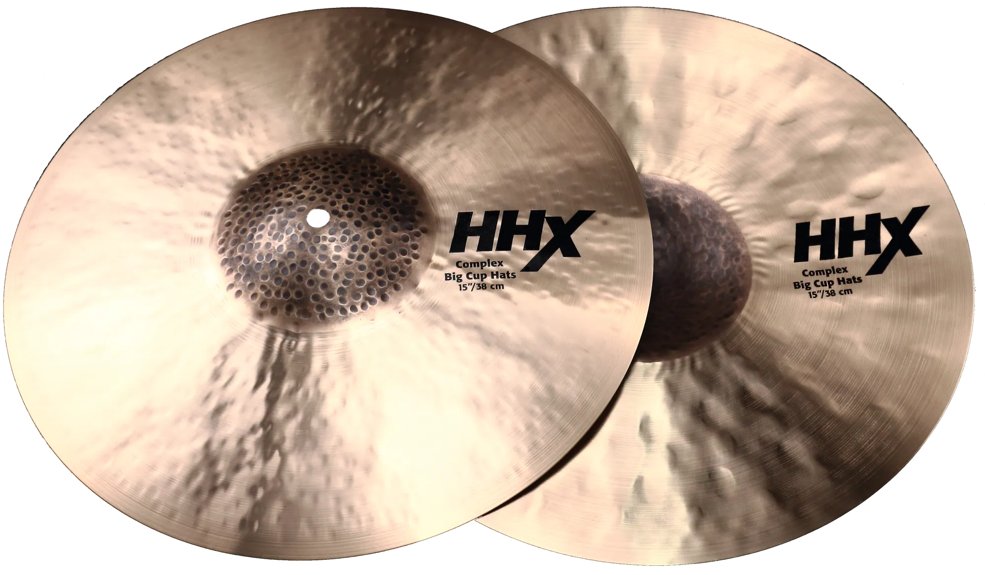 Sabian HHX Complex Medium Big Cup Hi-hat Cymbals, 15-Inch