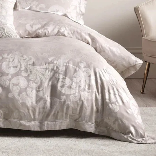 Verity Gold Quilt Cover Set by GRACE Linen House