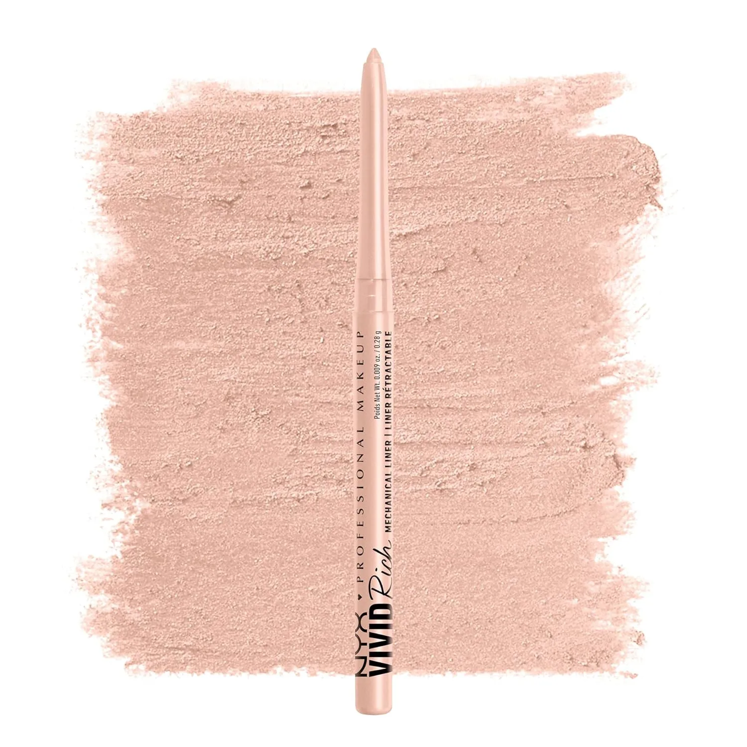 Vivid Rich Retractable Eye Pencil - Always Onyx Black Eyeliner for Intense, Long-Lasting Definition