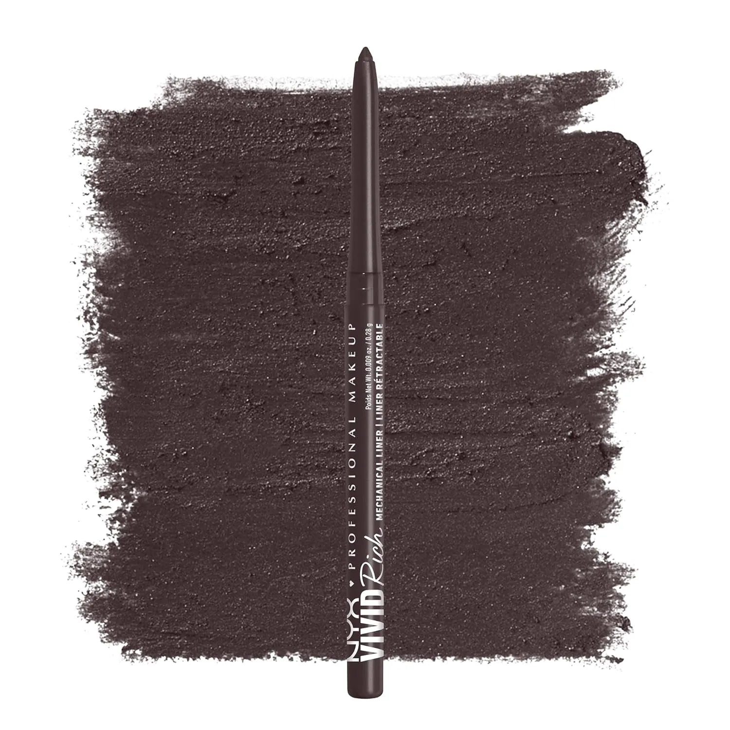 Vivid Rich Retractable Eye Pencil - Always Onyx Black Eyeliner for Intense, Long-Lasting Definition