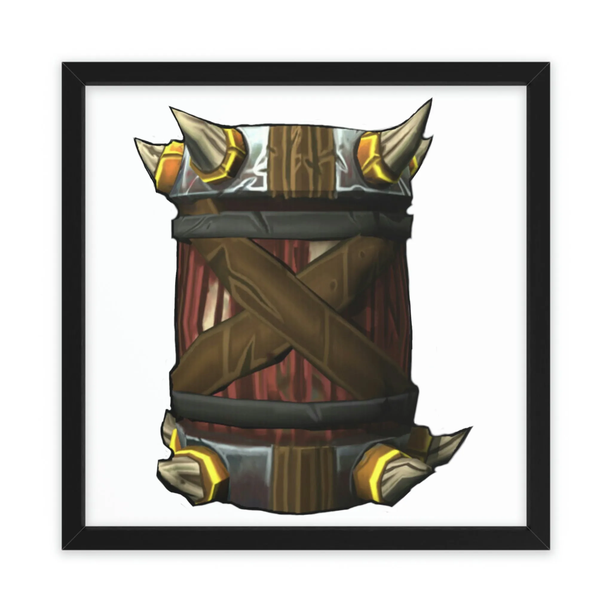 War Raptor Barrel Framed Poster