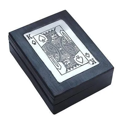 Wooden Boxes for Storage Playing Card Holder Artisan Crafted