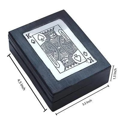 Wooden Boxes for Storage Playing Card Holder Artisan Crafted